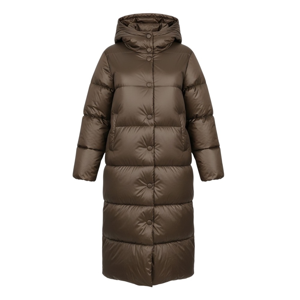 Women's Bronze Brown Puffer Coat Sz 6.  BNWT.